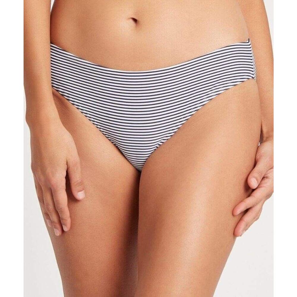 Sea Level Women's Stripe Bikini Bottoms in Night Sky Size 4US MSRP $55